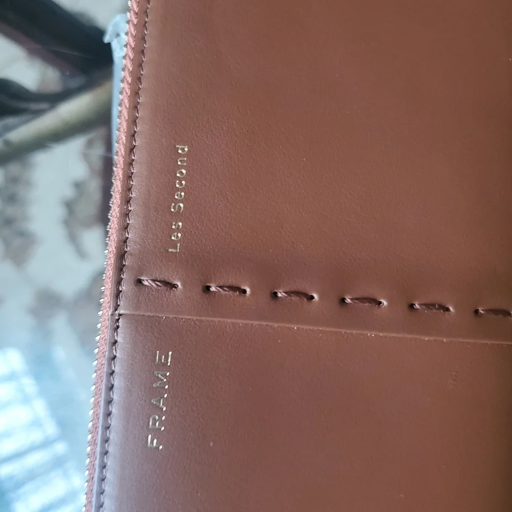 Frame Denim Tan Leather Men's Wallet